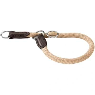 Abbildung von HUNTER Freestyle Dressurhalsung, Hundehalsband, Zugstopper, robust, wetterfest, 50 (M L), beige