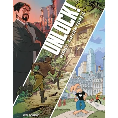 Abbildung von Asmodee Unlock! Risky Adventures Escape Game für Erwachsene &amp; Kinder ab 10 Jahren kooperatives Kartenspiel kostenlose App 1 bis 6 Spieler 60 Minuten auf Französisch Space Cowboys