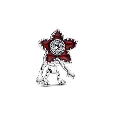 Abbildung von PANDORA Stranger Things Beweglicher Demogorgon Charm aus Sterling Silber mit Zirkonia, Kompatibel Moments Armbänder, 793562C01