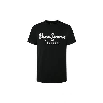 Abbildung von Pepe Jeans Original Stretch Tshirt print, Herren, Größe: XS, Black