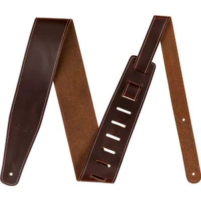 Abbildung von Fender Broken In Leather Strap, Brown 2.5&quot;