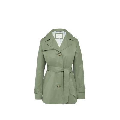 Abbildung von s.Oliver MIT GÜRTEL IM SLIM FIT Trenchcoat, Damen, Größe: 40, Olivgrün