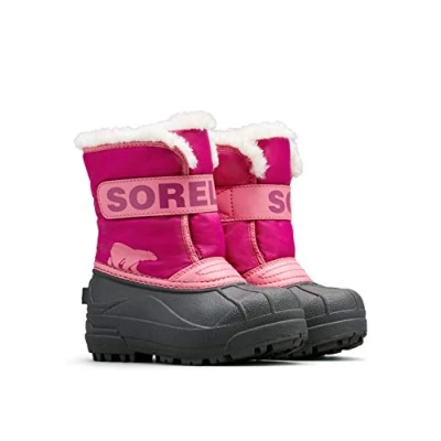 Abbildung von Sorel KIDS SNOW COMMANDER Schneestiefel für Unisex Baby, Rot (Tropic Pink x Deep Blush) Children, 30 EU