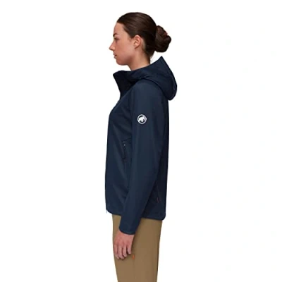 Abbildung von Mammut Ultimate Hooded Jacket Women Softshelljacke, Damen, Größe: Medium, Marine