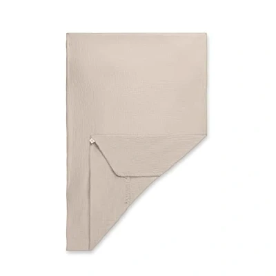 Abbildung von Hauck Baby Spannbettlaken 60x120 cm für Reisebettmatratzen, Matratzenbezug Baumwolle Musselin, 60 C Maschinenwäsche, Babybettlaken mit Gummizug (Beige)