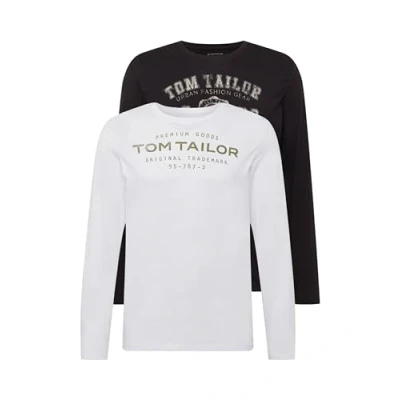 Abbildung von TOM TAILOR Herren 1034857 Langarmshirt Im Doppelpack, 29999 Black, M EU