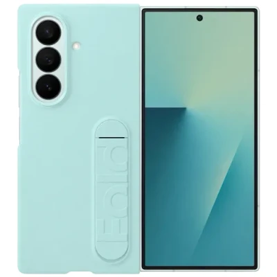Abbildung von Samsung Standing Silikon Back Cover Minze Galaxy Z Fold 7