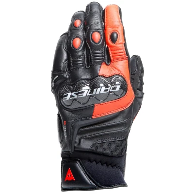 Abbildung von Dainese Carbon 4 Sporthandschuhe Kurz Schwarz / Fluo Rot XXL