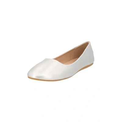 Abbildung von Elara Damen Ballerina Bequeme Slip Ons Flach Chunkyrayan DY 10A Silver 39