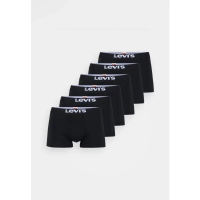 Abbildung von Levi’s Einfarbige Basic Trunks, Herrenunterwäsche aus Bio Baumwolle mit elastischem Bund und doppelter Einlage, kurzes Bein, 6er Pack