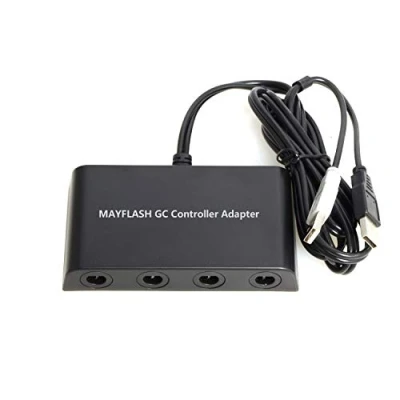 Abbildung von Gamecube Controller Adapter für Nintendo Wii U und PC USB mit 4 Slots