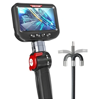 Abbildung von Ralcam Endoskopkamera mit Licht Endoscope Camera Endoskop 8,5mm Inspektionskamera 4,3&quot; HD 1080P Rohrkamera, Kameras 10 LED, IP67 Wasserdicht 1m Flexible Kanalkamera Teleskopkamera Kfz Werkzeug