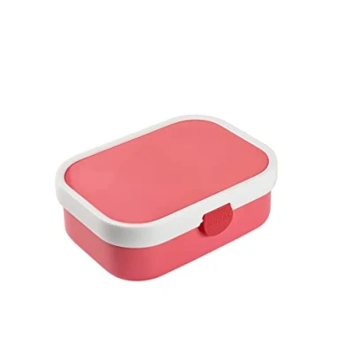 Abbildung von Mepal Brotdose Kinder Bento Box mit Fächern &amp; Gabel Meal Prep Clip Verschluss BPA frei Spülmaschinenfest 750 ml Pink