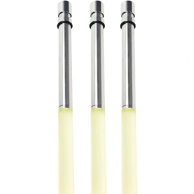 Abbildung von Bottlelight Flaschenlicht aus LED für verschiedene Flaschen. Nutzung mit Batterie als Flaschenlicht. Flasche Aluminium Acrylglas in Warmweiß, 3er Pack