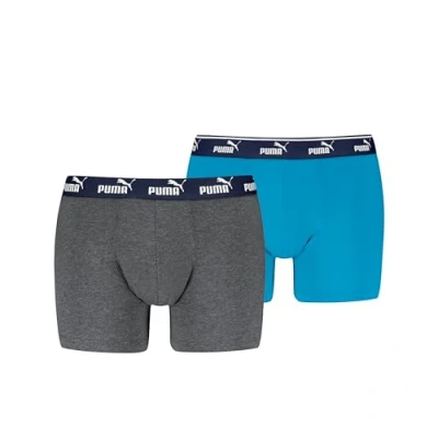 Abbildung von PUMA Men&#039;s Elements Boxer, Blue Combo, XXL (2er Pack)