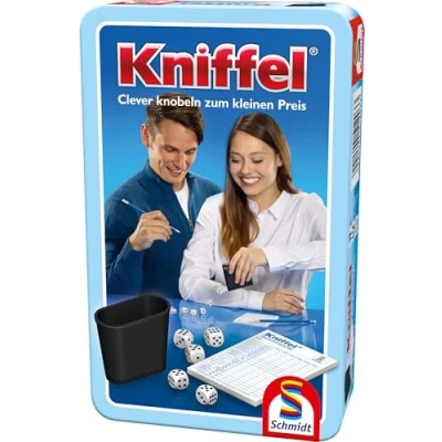 Abbildung von Schmidt Spiele 51203 Kniffel, Bring Mich mit Spiel in der Metalldose, bunt