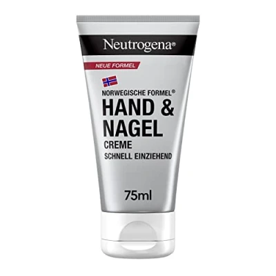 Abbildung von Neutrogena Hand &amp; Nagel Creme (75 ml), feuchtigkeitsspendende Handcreme mit 4 in 1 Pflege für schöne Hände Nägel, schnell einziehende Hautpflege Panthenol Glycerin