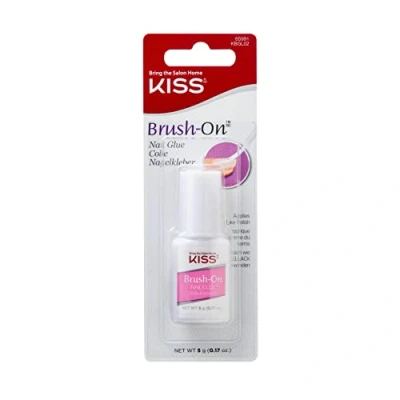 Abbildung von Kiss Brush On Nagelkleber schnelltrocknend, 5g pink
