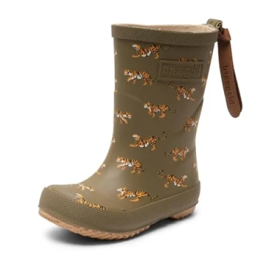 Abbildung von bisgaard Unisex Kinder Basic Rubber Rain Boot, Safari, 28 EU