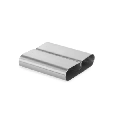 Abbildung von HENDI Tischkartenhalter 6 Stk. 8 x 2 cm aus Edelstahl für Speisekarten + Tischkarten Platzkarten, Gastro Menükartenhalter