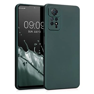 Abbildung von kwmobile Case kompatibel mit Xiaomi Redmi Note 11 Pro / (5G) 12 (4G) Hülle Schutzhülle aus Silikon metallisch schimmernd Handyhülle Metallic Petrol