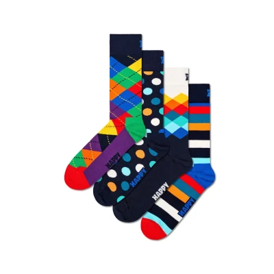 Abbildung von Happy Socks GIFT SET Unisex 4 PACK Socken, Größe: 36 40, Blue