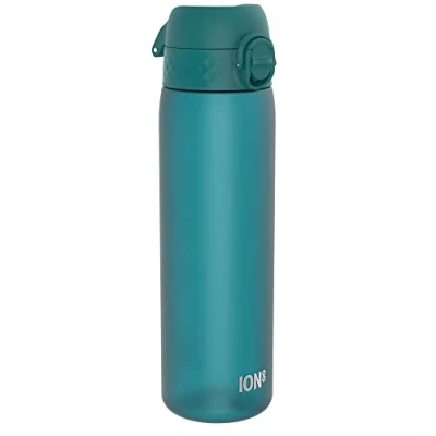 Abbildung von Ion8 Trinkflasche, 500 ml, Auslaufsicher, Einhandöffnung, Sichere Verriegelung, Spülmaschinenfest, BPA frei, Tragegriff, Klappdeckel, Leicht zu Reinigen, Klimaneutral, Aqua