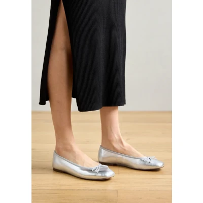 Abbildung von Geox Marsilea Klassischer Ballerina, Damen, Größe: 37, Silver Schuhe