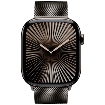 Abbildung von Apple Watch Series 10 4G 46mm Slate Titanium (Graues Milanaiseband M/L)