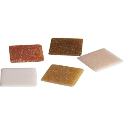 Abbildung von Rayher Hobby Artdecor Mosaik Mix 2x2cm, ca.350Stück, Dose 1kg ,Glasmosaik, Glassteine, Natur Töne,1453131