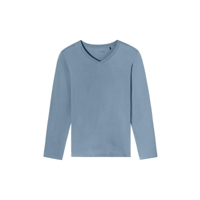 Abbildung von Schiesser Herren Schlafanzug lang Nightwear Set, Blau_159633, 102 Tall