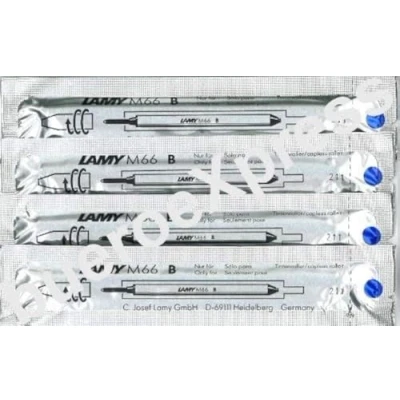 Abbildung von Lamy: Rollerball Großraummine M66: Farbe: blau, Strichbreite: BREIT, 4er Set