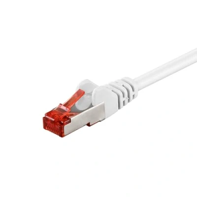 Abbildung von Goobay 92668 LAN Kabel 15meter doppelt geschirmt S FTP Netzwerkkabel CAT 7 15m mit 10 Gigabit RJ45 Stecker Weiß
