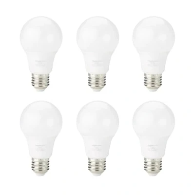 Abbildung von Amazon Basics LED Leuchtmittel mit E27 Edisongewinde, 8 W (entspricht 60 W), Warmweiß, Nicht Dimmbar (6 Stück)