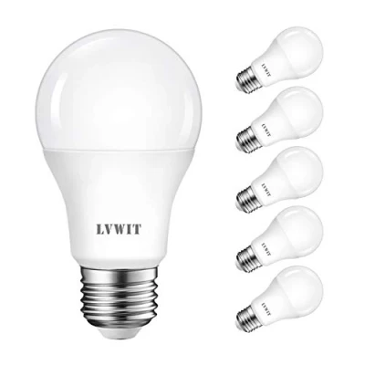 Abbildung von LVWIT LED E27 Birne, 75W Kaltweiß 6500K, ultrahell 1055 lm, matte Lampe (6er Pack)