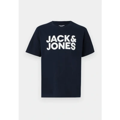 Abbildung von JACK &amp; JONES Herren T Shirt O Neck JJECorp Logo Tee mit Frontprint 12151955 Navy Blazer XXL