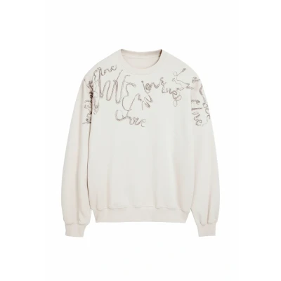 Abbildung von Desigual Sweatshirt, Herren, Größe: Medium, White