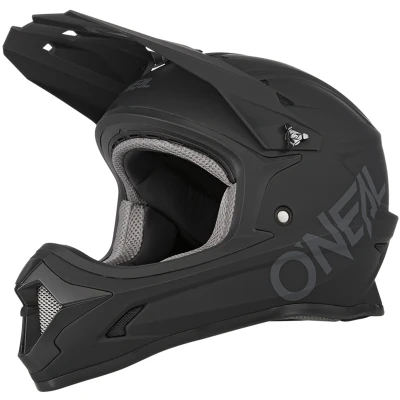 Abbildung von O&#039;NEAL Mountainbike Helm Kinder MTB Downhill ABS Schale, Lüftungsöffnungen für optimale Belüftung &amp; Kühlung, Robustes Sonus Youth Helmet Solid Schwarz Größe M