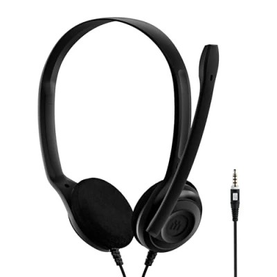 Abbildung von Sennheiser PC 5 CHAT Stereo Headset leichtes Headset, robuste Konstruktion, schwarz