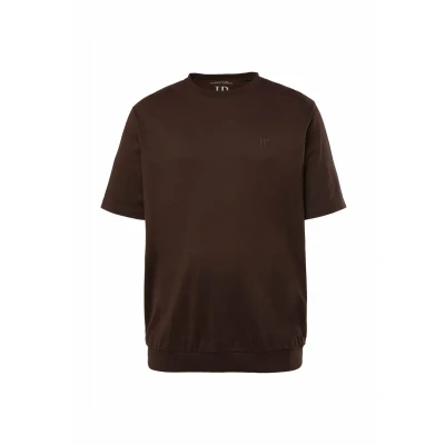 Abbildung von JP 1880 Herren große Größen Übergrößen Menswear L 8XL T Shirt, Bauchfit, Basic, Halbarm, XXL bis 10XL Dunkelbraun 5XL 712616117