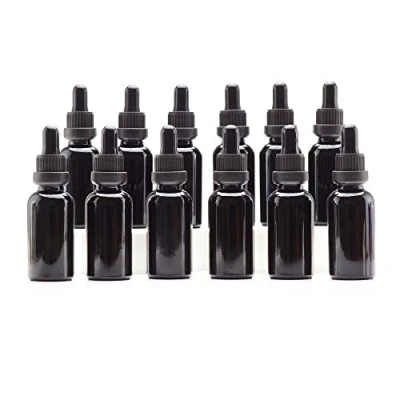Abbildung von YIZHAO Pipettenflasche 30ml Schwarz, Apothekerflasche mit [Dropper Pipette Glas], Tinktur Flaschen für Ätherische Öl,Parfümöle,Aromatherapie,Düfte,Flüssigkeit 24Pcs