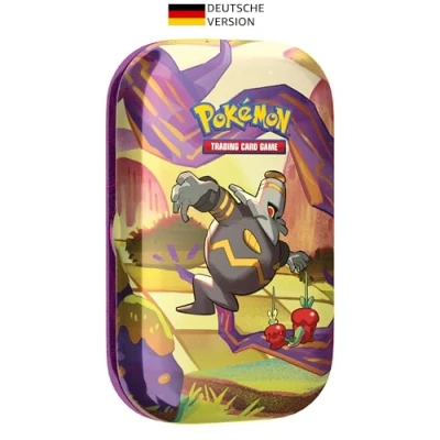 Abbildung von Pokémon Sammelkartenspiel: Mini Tin Box Karmesin &amp; Purpur Nebel der Sagen Zwirrfinst (2 Boosterpacks 1 Stickerbogen)