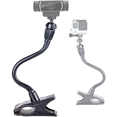 Abbildung von Smatree® Verstellbare Jaws Flex Klemmhalterung mit 13,4&quot; Schwanenhals Erweiterung für GoPro Hero 2018/Hero 11/10/9/8/7/6/5/4/3/3+/2/1,Session/für Kompaktkameras(1/4&quot; Gewinde).