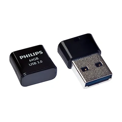 Abbildung von Philips Pico Edition Super Speed 3.0 USB Flash Laufwerk 64 GB Ultra Small für PC, Laptop, Computer, Smart TV, Car Audio and More Lesegeschwindigkeit bis zu 180 MB/s