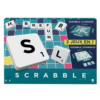Abbildung von Mattel Games Scrabble Zwei in Eins, Version: Französisch, HWD44
