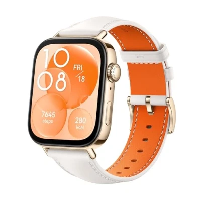 Abbildung von HUAWEI Watch FIT 3, Bluetooth Anrufe, GPS，Smartwatch, Aluminum Case, iOS&amp;Android, 1,82&quot; AMOLED Display, Bis zu 10 Tage Akkulaufzeit, Umfassendes Gesundheits&amp;Fitness Management, Weißes Leder