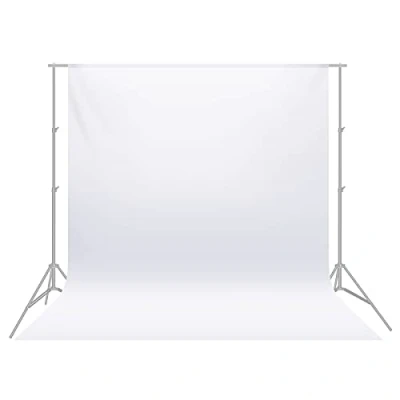 Abbildung von NEEWER 6 x 9FT / 1,8 2,8M Fotostudio 100% reiner Polyester faltbarer Hintergrund Hintergrundbild für Fotografie, Video und Fernsehen (nur Hintergrund), Weiß