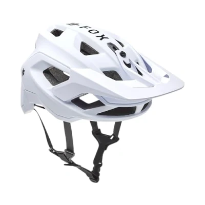 Abbildung von Fox Racing Speedframe Helmet Solid Unisex Fahrrad Helm, hervorragender Schutz, optimale Belüftung, Perfekter Sitz,White,L