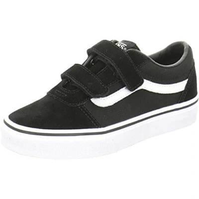 Abbildung von Vans Unisex Kinder Ward V Sneaker, Suede Canvas Black White, 39 EU