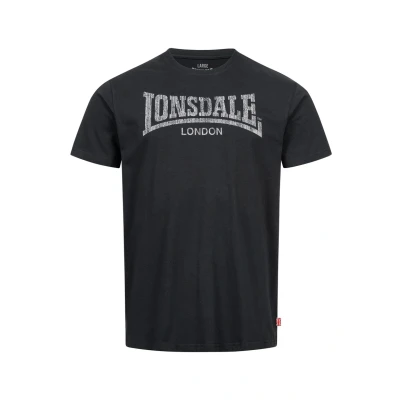 Abbildung von Lonsdale London Logo Kai Männer T Shirt schwarz XXL 100% Baumwolle Streetwear